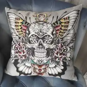 Подушка SKULL SILVER
