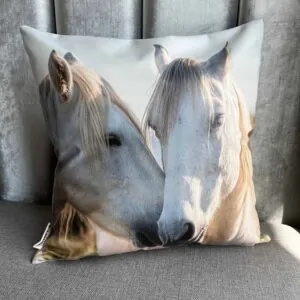 Подушка Two horse эко-кожа